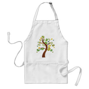 Autumn Hearts Tree Standard Apron