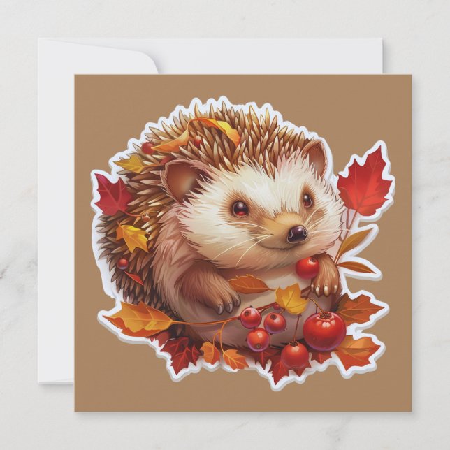 Autumn Hedgehog Adventure (Front)