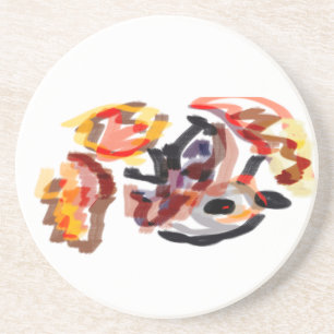 Autumn Hedgehog sunset Coaster