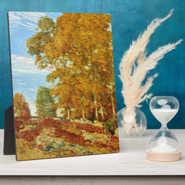 Autumn Hilltop, New England, Plaque (Side)