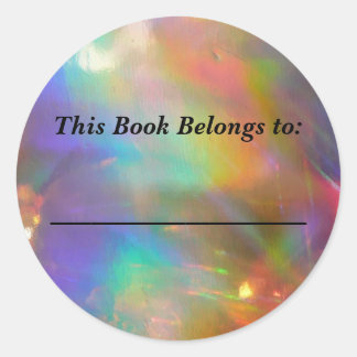 Autumn Holorainbow Classic Round Sticker