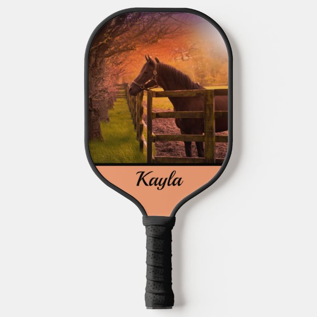 Autumn Horse   Pickleball Paddle (Front)