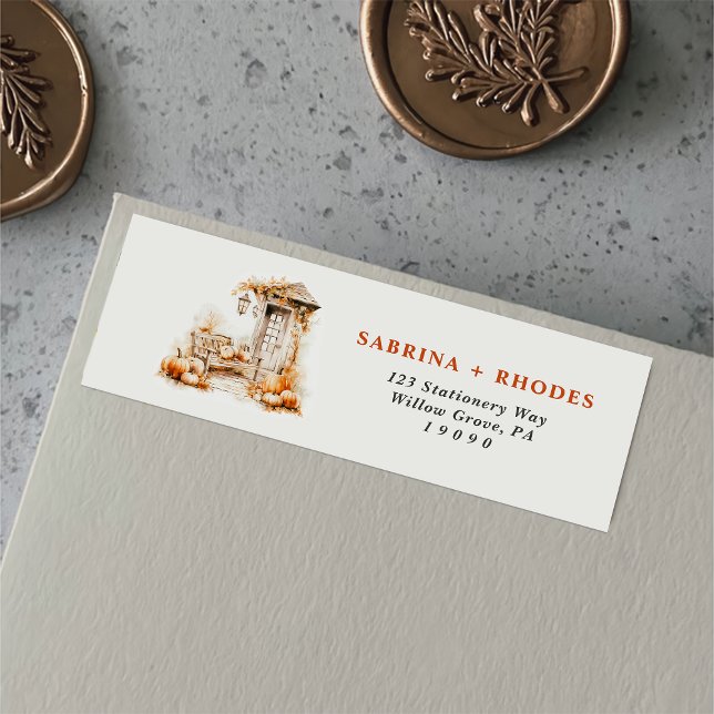 Autumn Housewarming Sage Mint Return Address (Creator Uploaded)