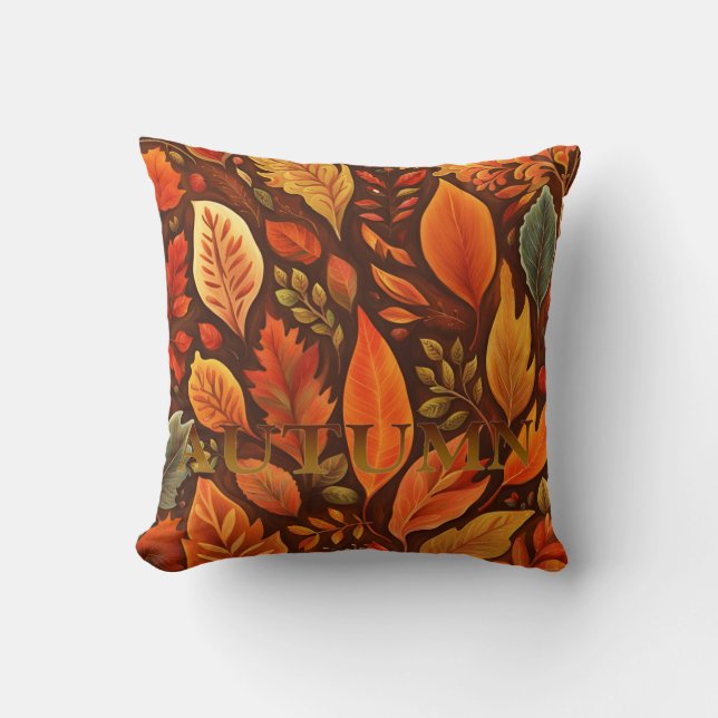 Autumn - III Throw Pillow (Front)