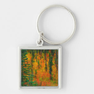 Autumn in a meadow keychain