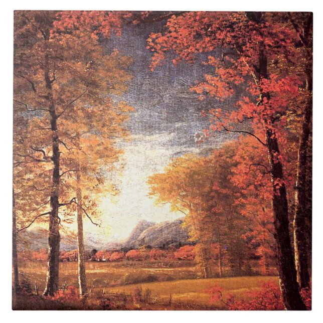 Autumn in America, Oneida County, New York, Tile (Front)