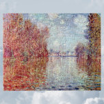 Autumn in Argenteuil by Claude Monet Jigsaw Puzzle<br><div class="desc">Autumn in Argenteuil (1873) by Claude Monet is a vintage impressionist fine art nature painting featuring the River Seine with trees in autumn colours and Argenteuil in the distance. About the artist: Claude Monet (1840-1926) was a founder of the French impressionist painting movement with most of his paintings being "en...</div>