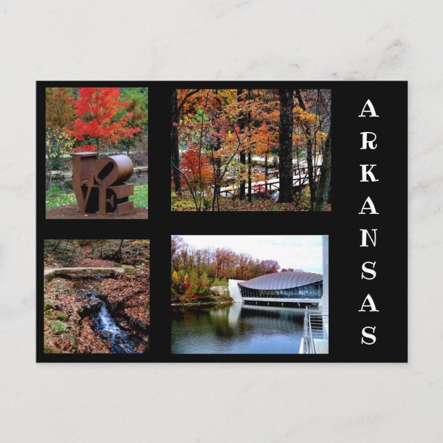 Autumn in Bentonville Arkansas Photograph Postcard (Front)