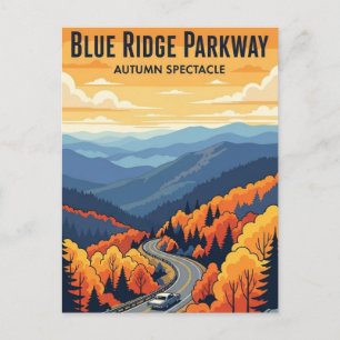 Autumn in Blue Ridge Parkway Souvenir Postcard