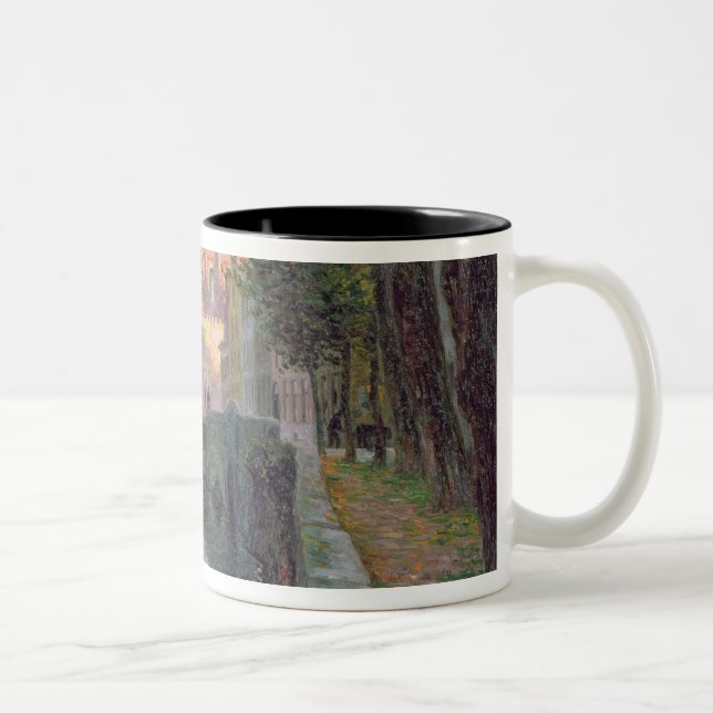 Autumn in Bruges Two-Tone Coffee Mug (Right)