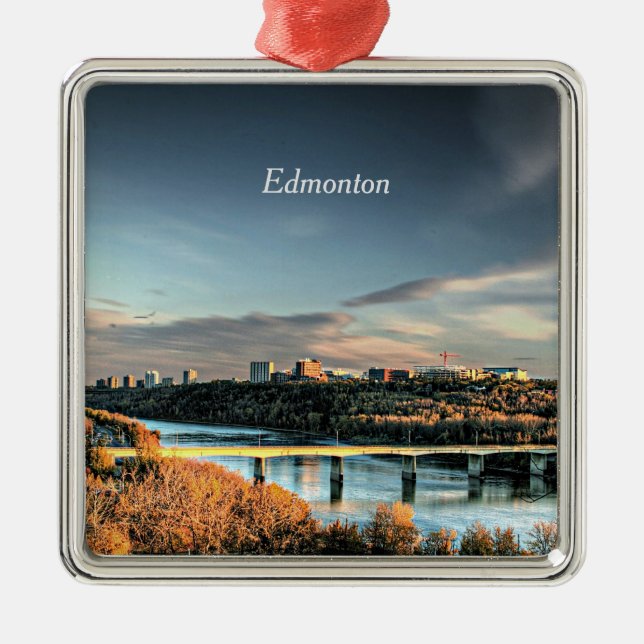 Autumn in Edmonton  Metal Ornament (Front)