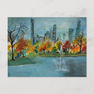 Autumn in Jacquline Kennedy Reservoir Postcard