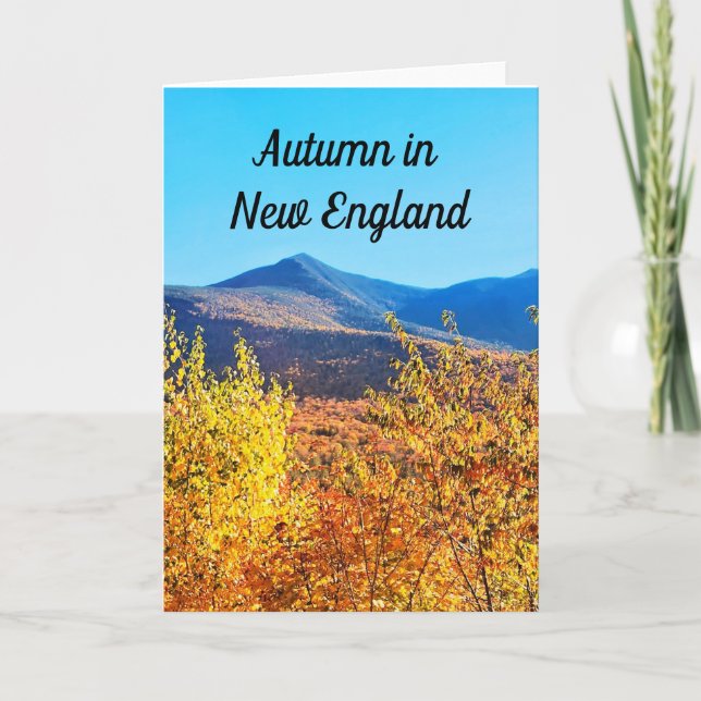 autumn in New England card (Front)