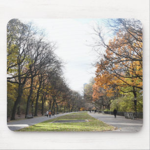 Autumn in New York City Riverside Park NYC Photo Mouse Pad