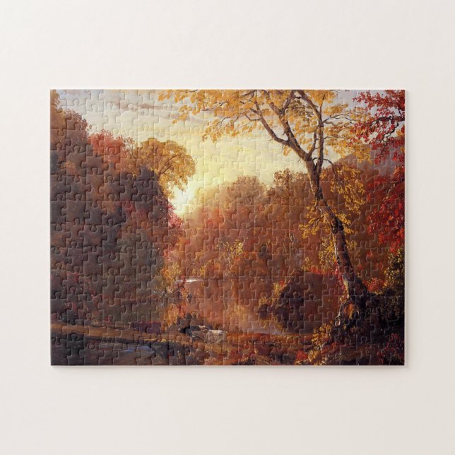 Autumn in North America, Frederic Edwin Church Jigsaw Puzzle (Horizontal)