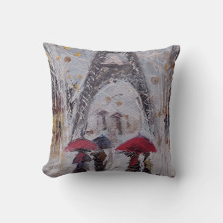 Autumn in Paris SF Throw Pillow