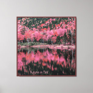 Autumn in Pink Canvas Print