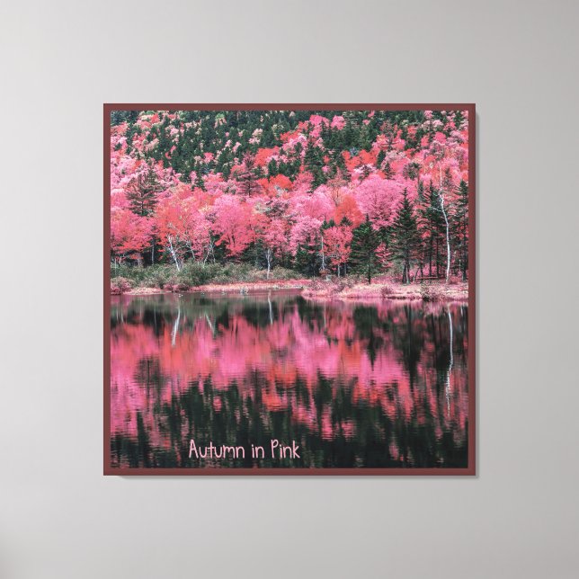 Autumn in Pink Canvas Print (Front)