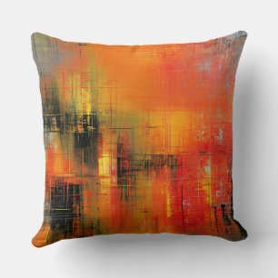 Autumn in the Abstract Throw Pillow