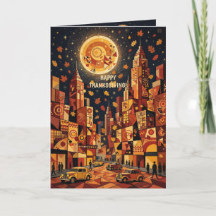 Autumn In The Big City Holiday Card