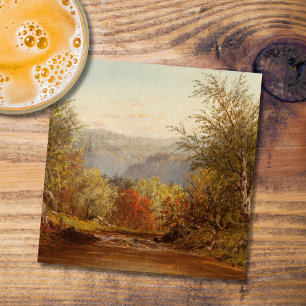 Autumn in the Catskills – Charles W. Knapp Stone Coaster