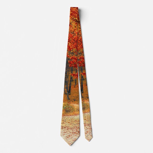 autumn in the forest tie (Front)