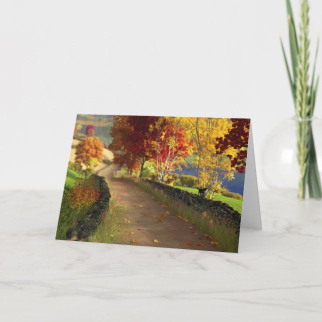 Autumn in the Glen Card (Front)