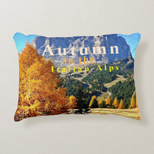 Autumn in the Italian Alps Accent Pillow