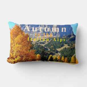 Autumn in the Italian Alps Lumbar Pillow