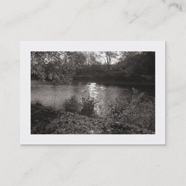 Autumn in the Park (Bordered) Business Card (Front)