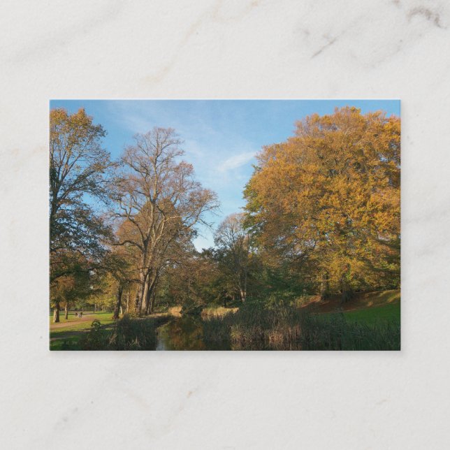 Autumn in the Park Business Card (Front)