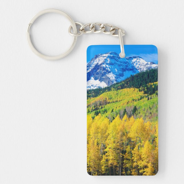 Autumn in the Rockies Keychain (Front)