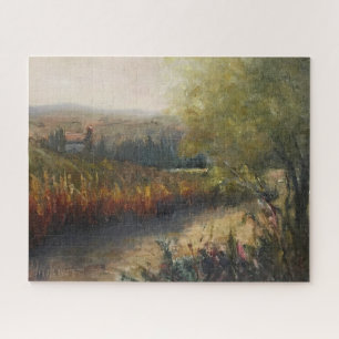 Autumn in Umbria Original Artwork Jigsaw Puzzle