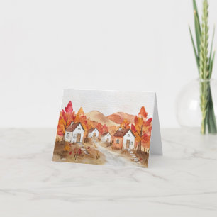 Autumn in Virginia Watercolor Card