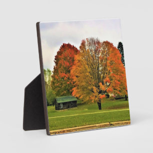 Autumn in West Bend, Wisconsin Plaque