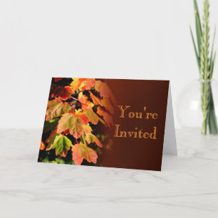 Autumn Invitation Card