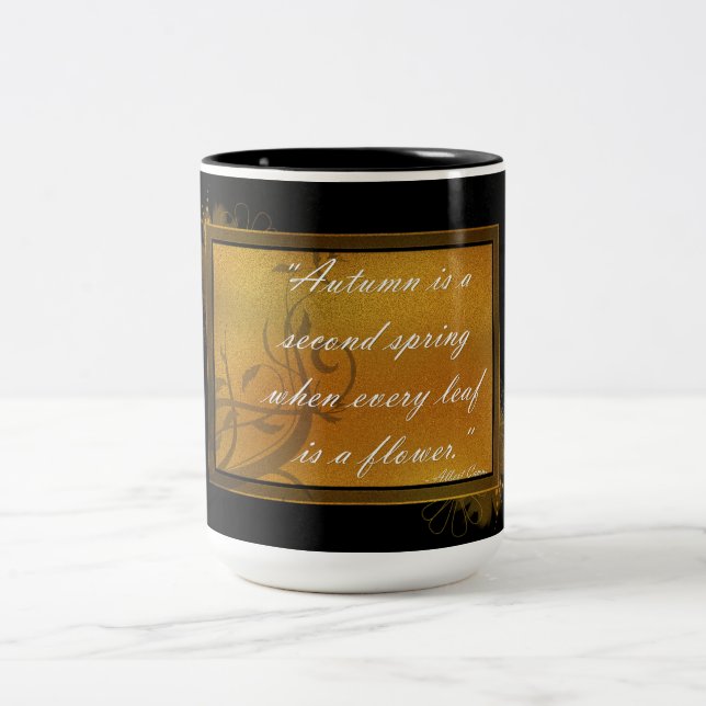 Autumn is a second spring...Mug Two-Tone Coffee Mug (Center)