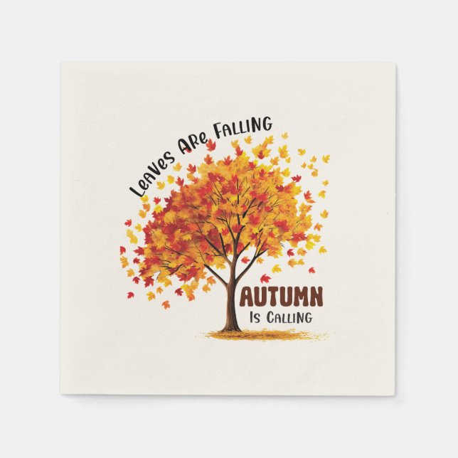 Autumn is Calling Napkin (Front)