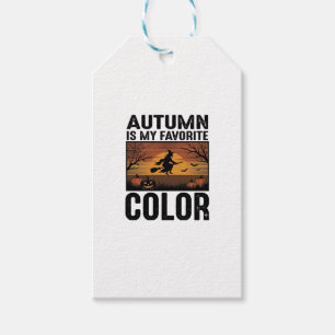 Autumn Is My Favourite Colour Halloween Witch Desi Gift Tags