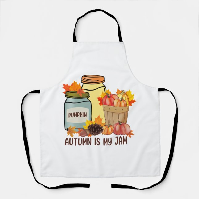 Autumn is my jam   apron (Front)