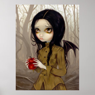 Autumn is My Last Chance gothic fairy Art Print