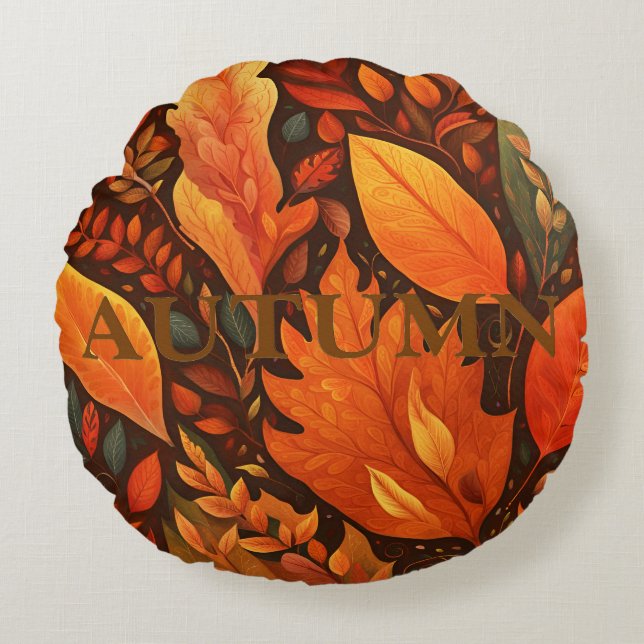 Autumn - IV Round Pillow (Front)