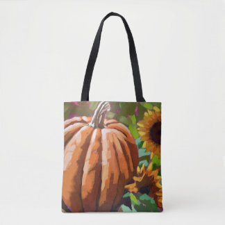 Autumn Joy Double Sided Printed Tote. Original Art Tote Bag