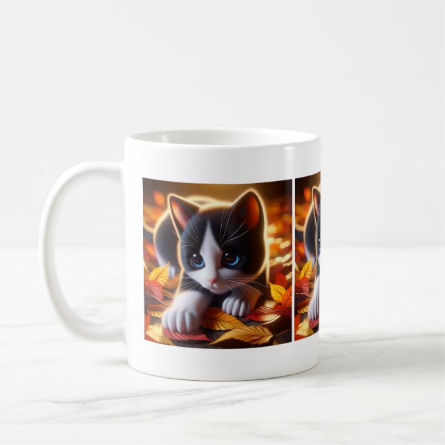 Autumn Kitten Mug (Left)