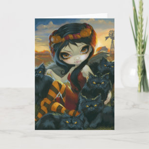 "Autumn Kitties" Greeting Card