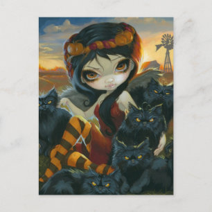 "Autumn Kitties" Postcard