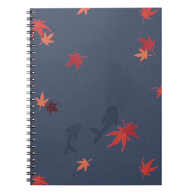 Autumn Koi - blue Notebook (Front)