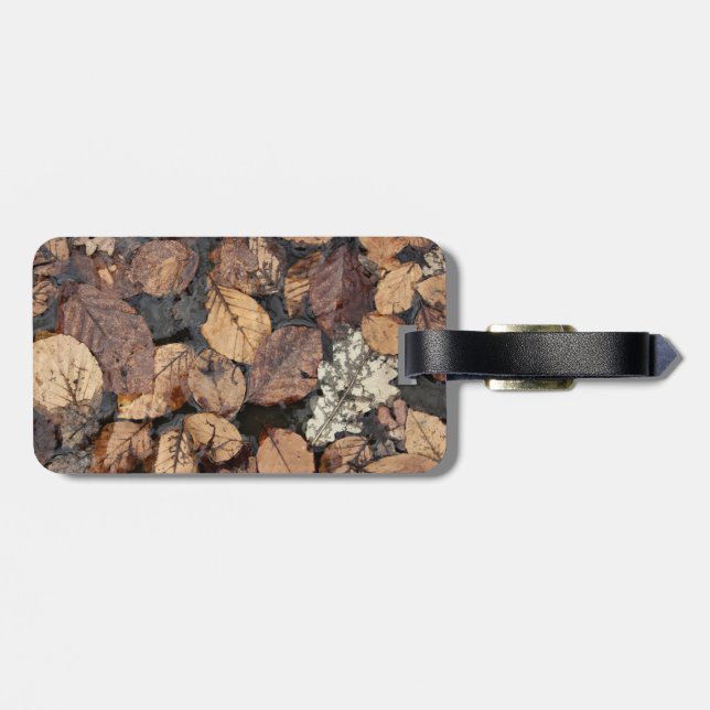 autumn label luggage tag (Back Horizontal)