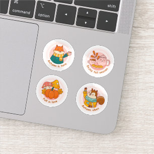 Autumn label sticker set
