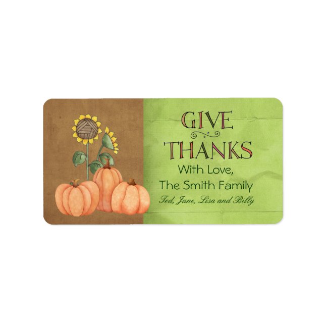 Autumn Labels (Front)